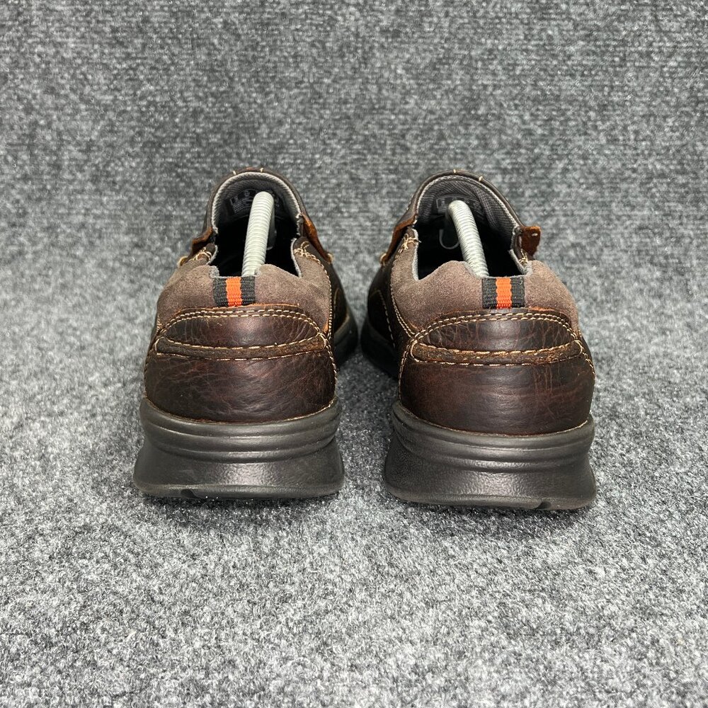Clarks Cotrell Loafers Men's Size 10W Brown Leather Comfort Classic Slip On Shoe - Picture 5 of 12